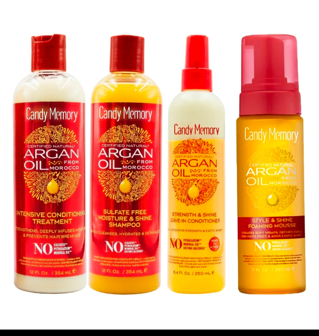 Set Shampoo ,  Conditioner,   Leave -In Conditioner  , Mousse