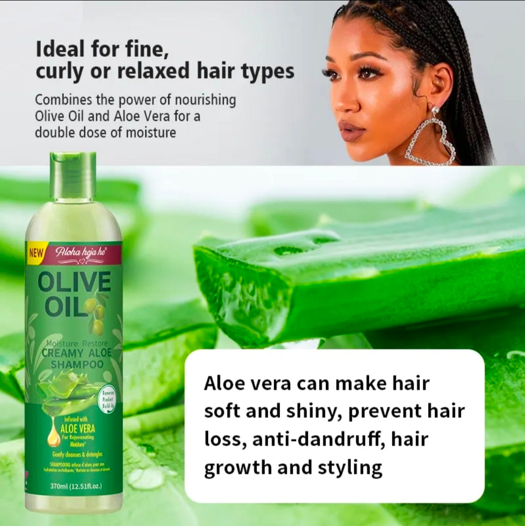 Olive Oil Creamy Aloe Shampoo & Replenishing Conditioner