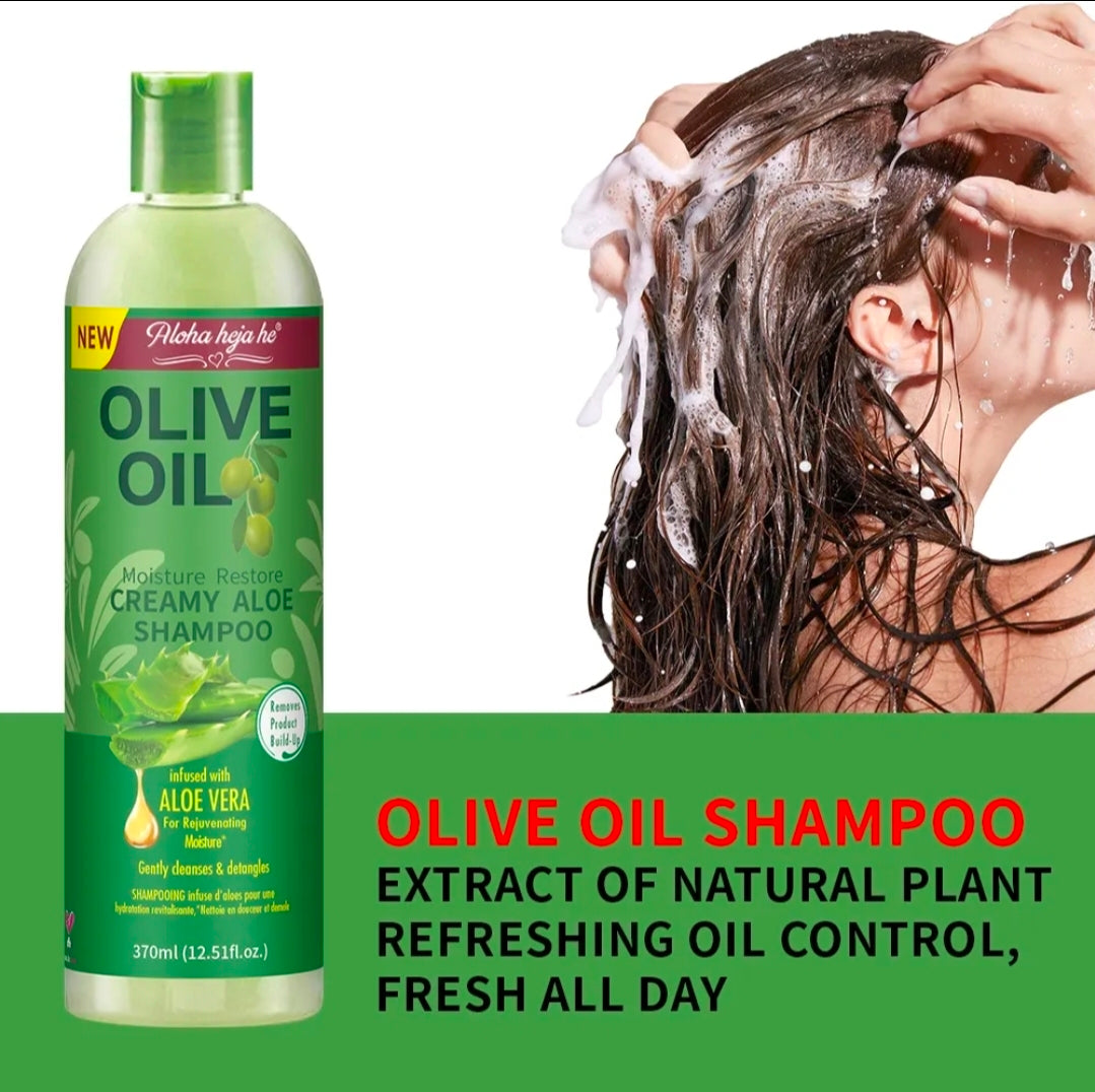 Olive Oil Creamy Aloe Shampoo & Replenishing Conditioner